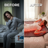 2026 Upgraded All-In-One Red Light Therapy Mat Full Body, 75” X 35” Medical-Grade TPU Red Light Blanket with 2600 Dual-Wavelength Leds (660Nm Red & 850Nm NIR) for Pain Relief — Before & After