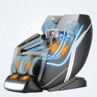 4D Deluxe Gray and Black Zero Gravity and Space Saving Faux Leather Heated Massage Chair with Sl-Track and Bluetooth — How It Works