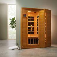 Andora 2-Person Low EMF FAR Infrared Sauna, Canadian Hemlock — Studio Shot