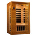 Infrared Sauna Built for Home Wellness, Canadian Hemlock Wood, Low EMF Carbon Panels, 2-Person Capacity