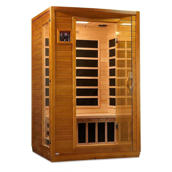 Andora 2-Person Low EMF FAR Infrared Sauna, Canadian Hemlock — Studio Shot
