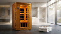 Andora 2-Person Low EMF FAR Infrared Sauna, Canadian Hemlock — Lifestyle