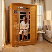 Andora 2-Person Low EMF FAR Infrared Sauna, Canadian Hemlock — Lifestyle